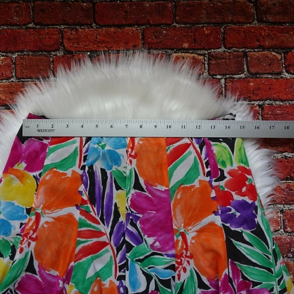 Lauren Ralph Lauren Floral Skirt Multicolor Flower Lined Cotton Colorful Size 2 - Picture 11 of 12